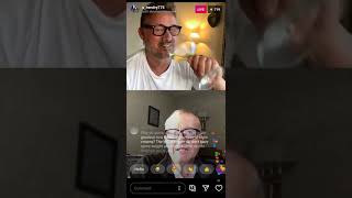 Stephen hendry and Steve Davis having conversations in live video call