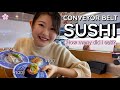Sushi Mukbang 🍣 Conveyor Belt Sushi "Kura Sushi" | Delicious & Cheap!