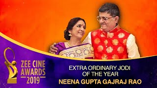 Badhaai Ho Neena Gupta & Gajraj Rao For Extraordinary Jodi Of The Year Zee Cine Awards 2019