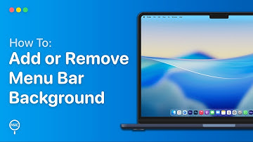 Hoe u de menubalkachtergrond op een Mac in- of uitschakelt | Eenvoudige handleiding