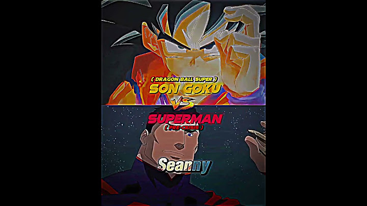Goku Vs Superman (Mini Breakdown)