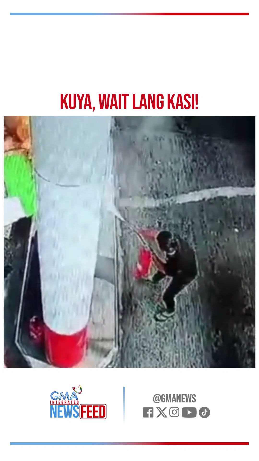 Sunog sa gasolinahan dahil absent-minded ang isang driver | GMA Integrated Newsfeed