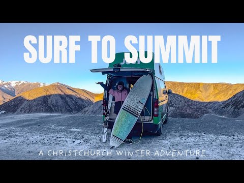 Surfing and Skiing in the same day! An epic winter adventure in Christchurch, New Zealand