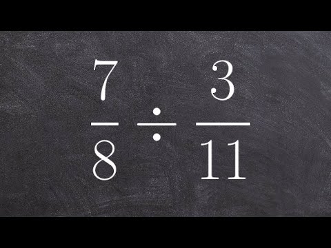 Learn how to divide two fractions with unlike denominators