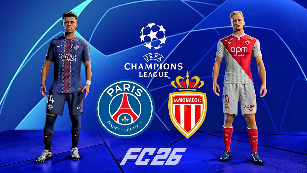 French Rivals in Europe | PSG vs Monaco | UCL | FC 26