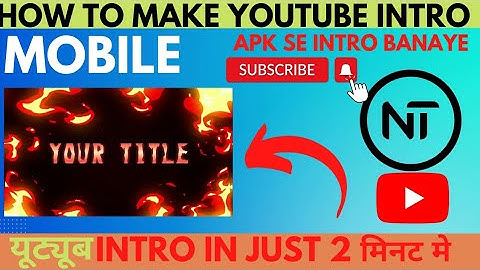 How To Make Intros For YouTube Videos (FREE & Easy) | YouTube Intro Maker 2022 #youtube#shorts intro