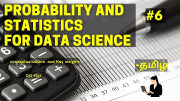 Probability and statistics for Data science in Tamil | Part 6 | Machine learning | Data science