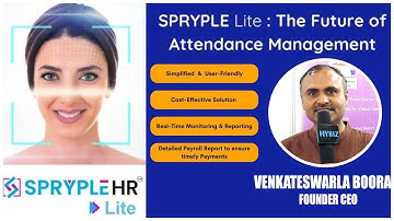 Spryple | AI Based Face Recognition Attendance System | Indomach Expo Hyderabad 2024 | Hybiz Now