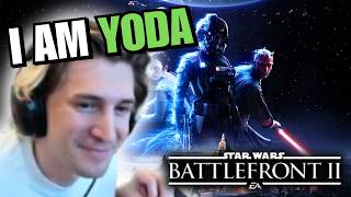 xQc is the STRONGEST JEDI in Star Wars Battlefront 2 with Jesse and Greek