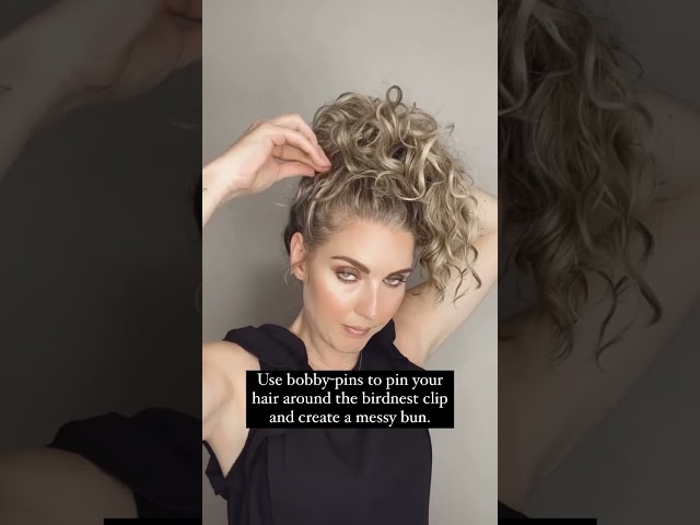 Volume Bun #curlyhairstyle #hairstyles #curlyhair #curlytutorials #curlyhairtutorial #hair #shorts