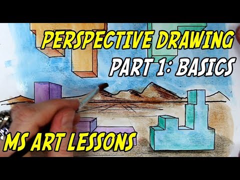 Middle School Art Lessons Basic One Point Perspective Part 1