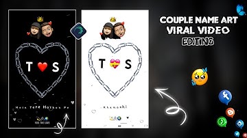 Couple Name Art Video Editing Tutorial Alight Motion | New Viral Name Art Video Editing Tutorial
