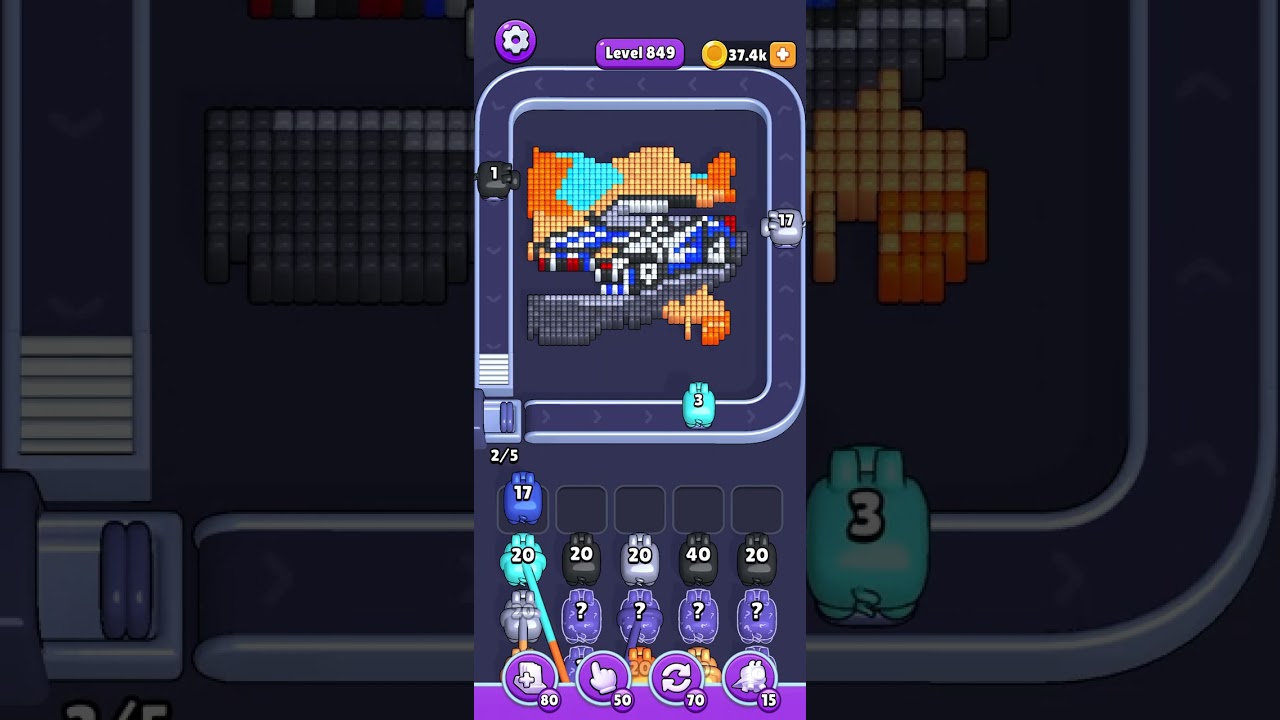 Pixel Flow level 849 HARD - YouTube