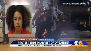 Protest organizer arrested, Richmond Police Chief warns against violence