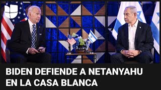 Joe Biden se pronuncia sobre la solicitud de orden de detención contra Netanyahu