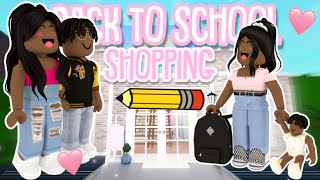 THE KIDS GO BACK TO SCHOOL SHOPPING!📓✏️| Bloxburg Roleplay