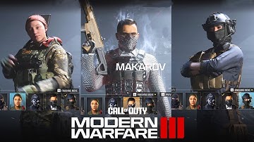 Modern Warfare III - ALL Operators Menu and Select Animations