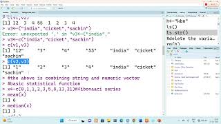 Vectors in R
