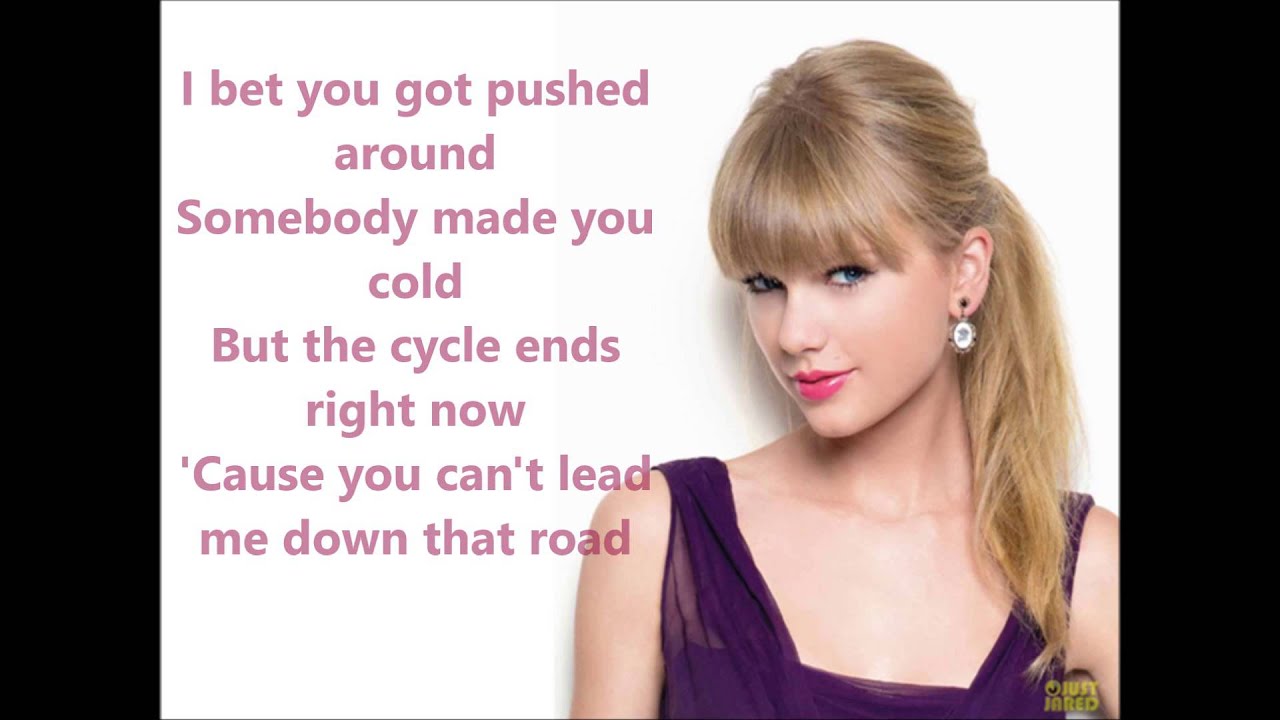 Taylor Swift Mean Lyrics Video