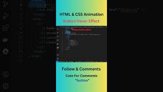 CSS Button Hover Animation Effects using Only HTML & CSS