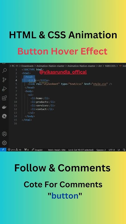 CSS Button Hover Animation Effects using Only HTML & CSS - YouTube