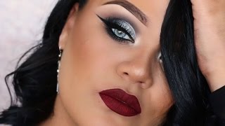 Silver Eyes + 2 Lip Options | NYE Makeup Tutorial Collab w/ MakeupByMichaelFinch