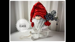 Scandinavian Christmas Gnome in Red Hat  + pattern pdf Etsy DIY HandMade