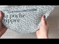 Tutoriel couture  coudre une poche zippe