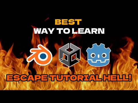 The BEST way to learn 3D Art and Game Dev (ESCAPE TUTORIAL HELL!)