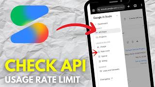 How To Check Current API Usage Rate Limits In Google AI Studio