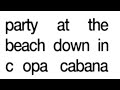 Party At The Beach Song Lyrics Original Video mp3