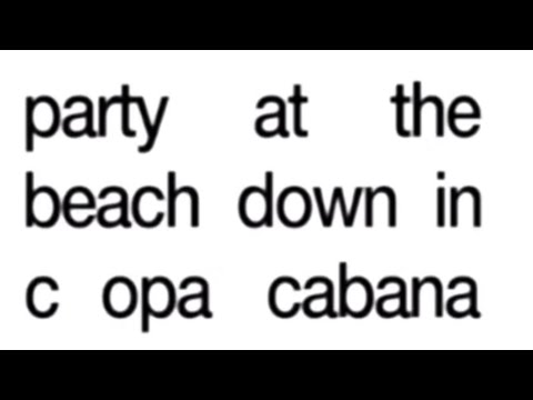 Party at the beach song lyrics original video