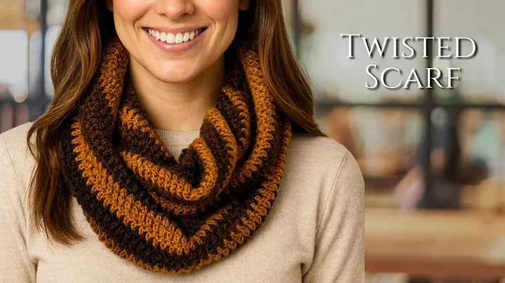 How to Crochet a Twisted Tube Scarf | Easy Crochet Tutorial for Beginners