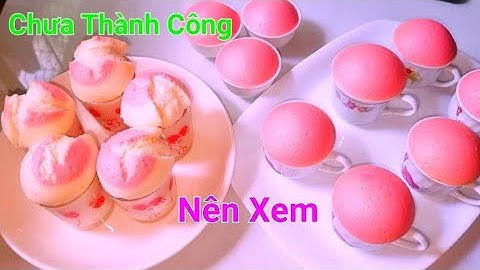 Cách làm bánh bò cấp tốc không cần men không cần bột nở