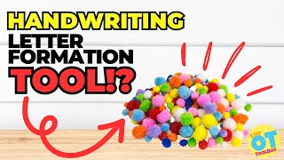 Handwriting Trick with Craft Pom Poms