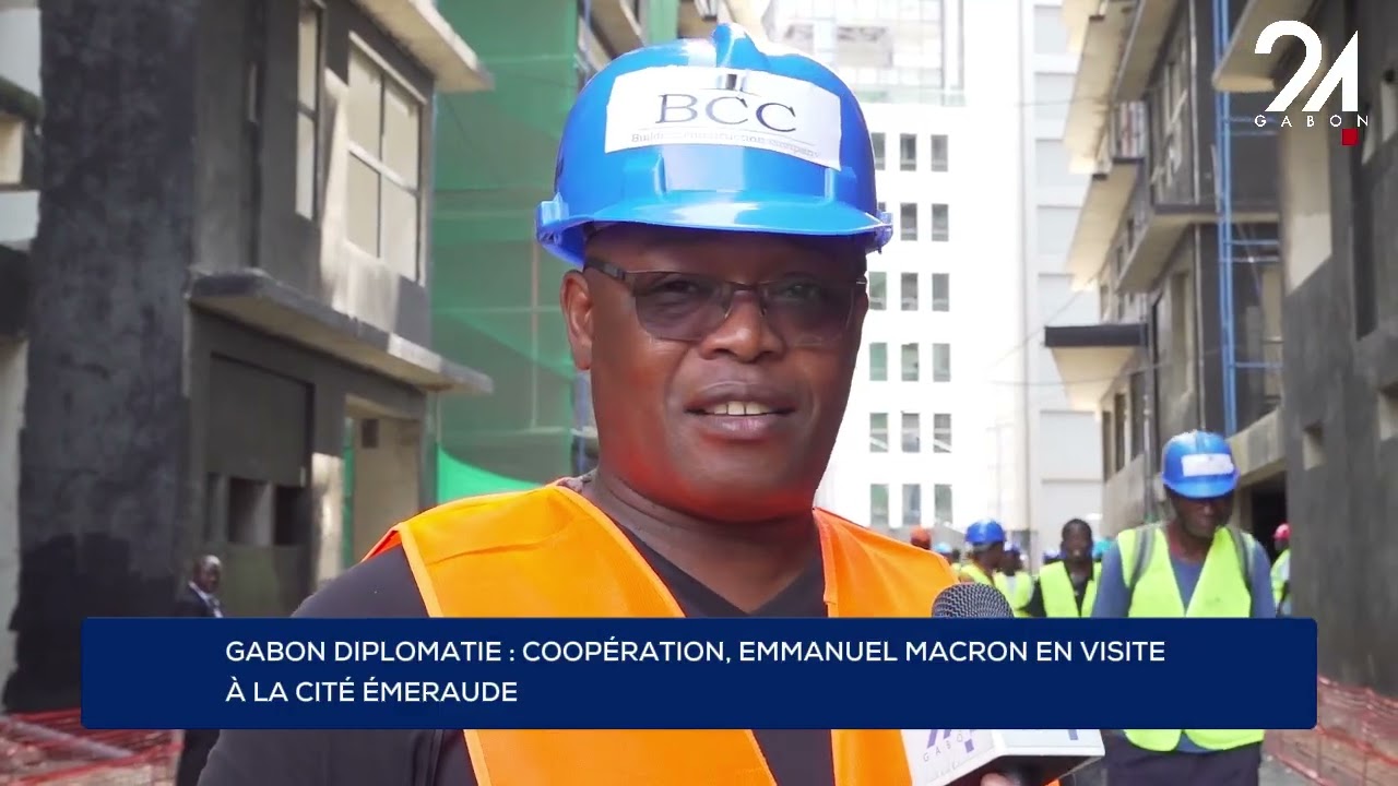 GABON DIPLOMATIE : COOPÉRATION, EMMANUEL MACRON EN VISITE À LA CITÉ ÉMERAUDE