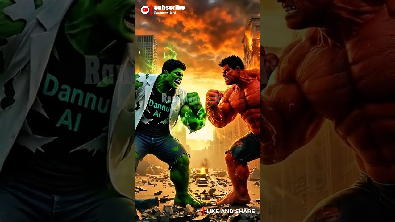 Green hulk vs Red hulk| 
