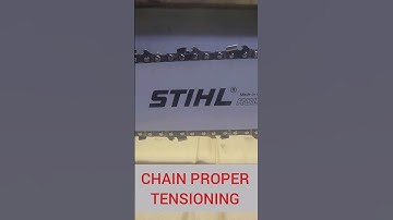 How to Tension Chainsaw Chain Properly