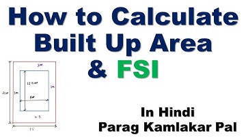 How to calculate Built up area and FSI of building plan