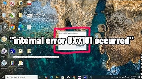 How to fix internal error 0*7101 occurred in wilcom e4.2 | Sentinel LDK Protection system.