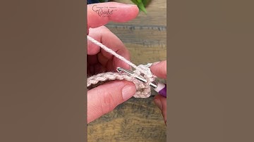 How to Double Crochet Front Loop Only dcflo 🧶 #shorts #stitchlibrary