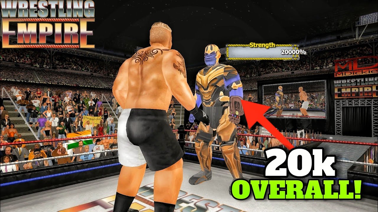 Я сыграл матч ГИГАНТ против ГИГАНТА в Wrestling Empire!