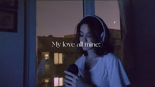 Chilling Piano Cover: Singing 'My Love All Mine' under the Moonlight