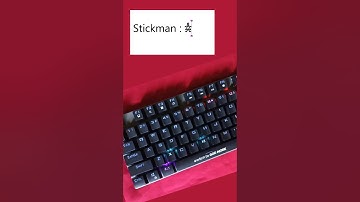 Stickman Symbols in MS Word Unicode Shortcut  Key Code 1680b #typing #computerkeyboard  #viralshort