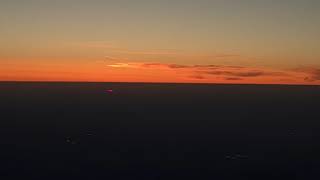 Красивый закат. Вид из иллюминатора самолёта ✈️ Рейс авиакомпании S7 Airlines 1248 Белгород - Москва