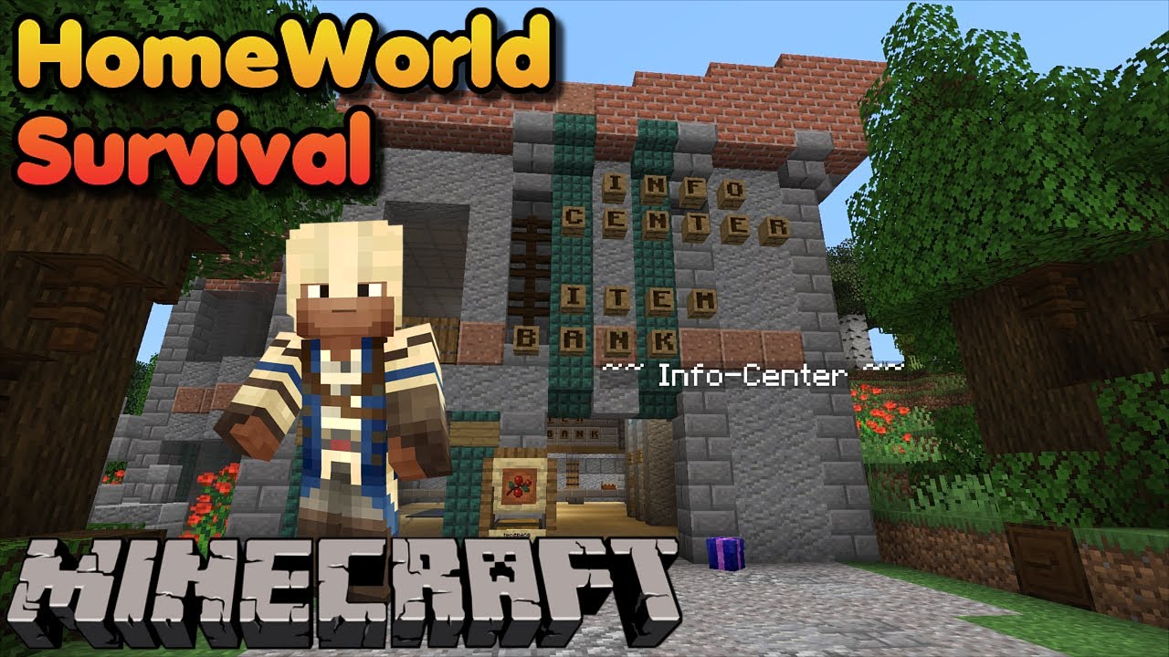 Minecraft HomeWorld Survival #040 - Server Update / Info Center & Item ...