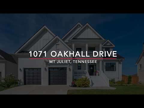 1071 Oakhall Drive, Mt Juliet, TN home video tour