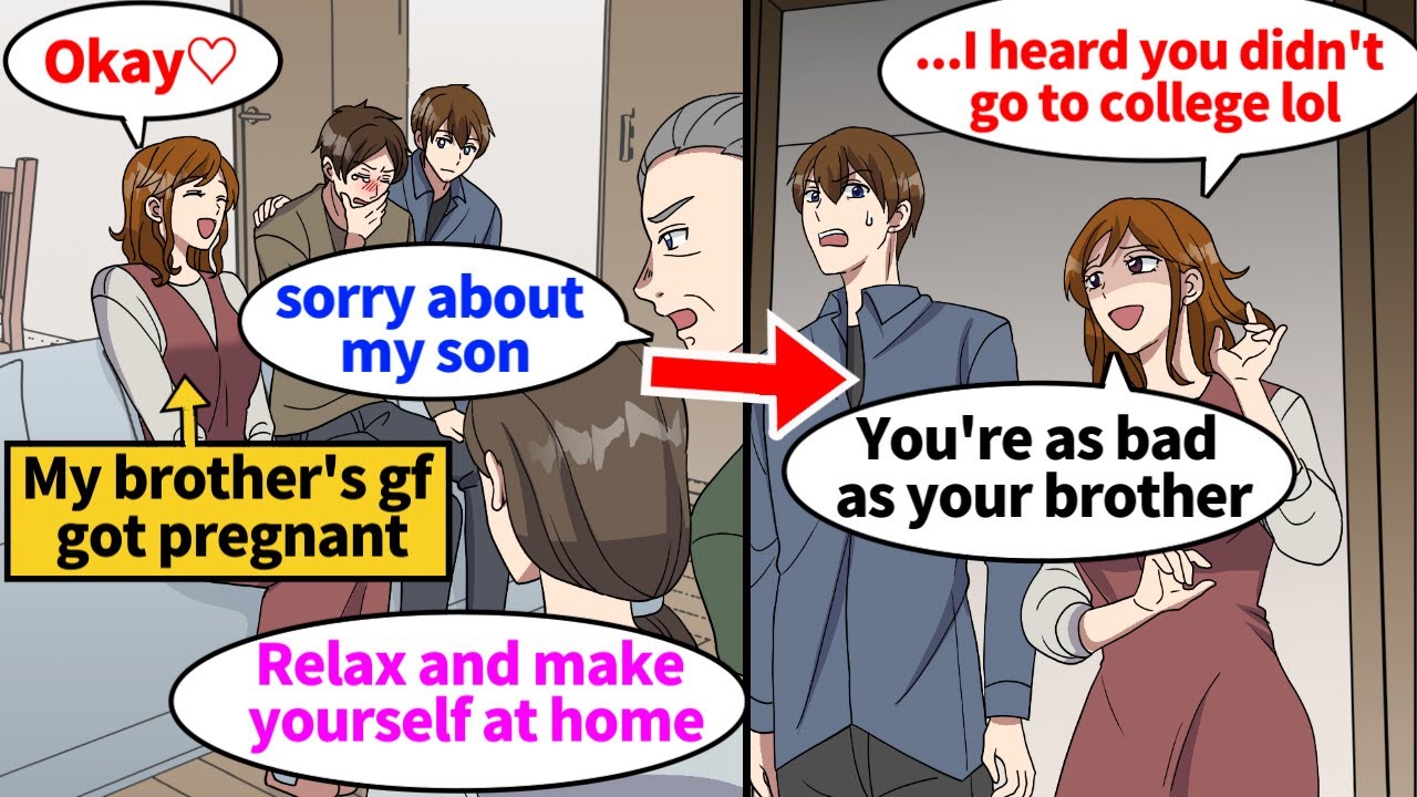 【Manga】My brother's gf got pregnant and ended up living with us. she came out with her true nature..