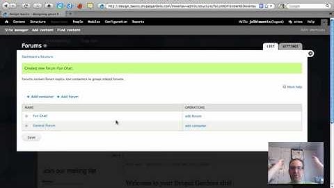 Drupal Gardens Forum Creation