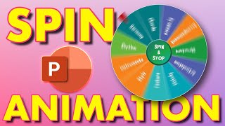 Random spinning wheel animation in Powerpoint